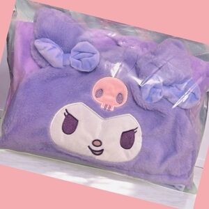 Kuromi-themed Hooded Blanket/
Wrap your baby in a cozy hooded blanket